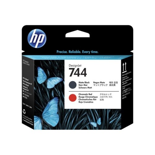 F9J88A HP 744 MATTE NERO/ROSSO PRIN