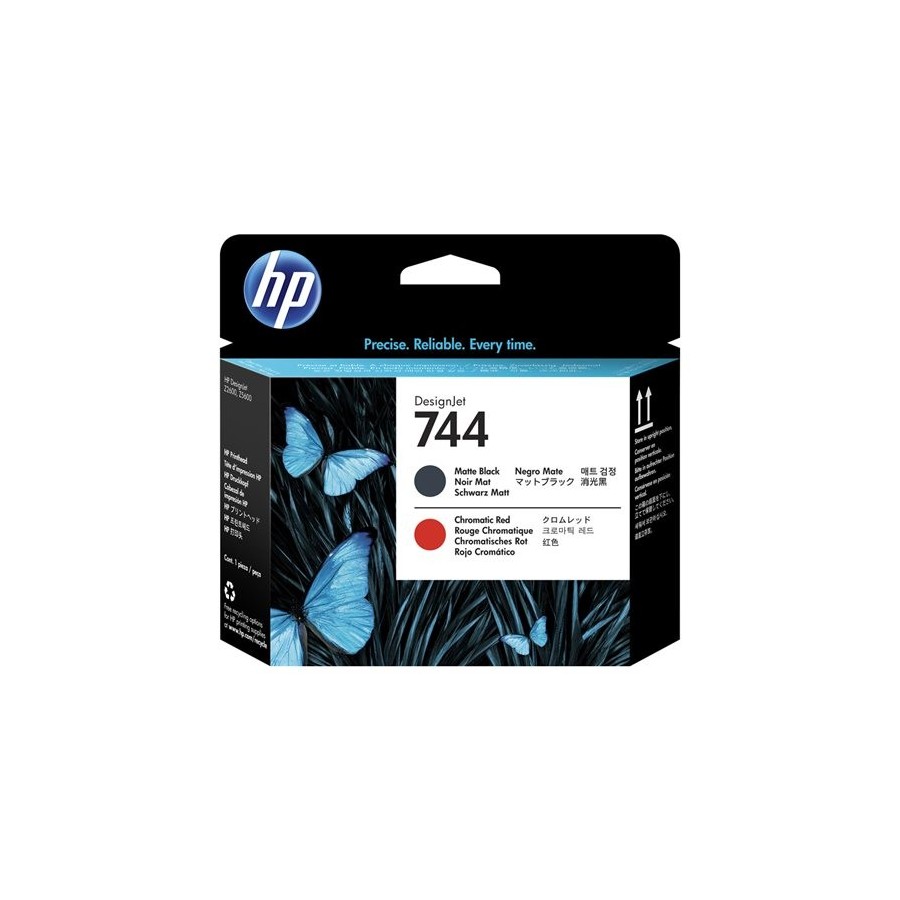 F9J88A HP 744 MATTE NERO/ROSSO PRIN