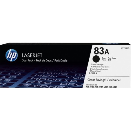 CF283AD KIT 2 PZ TONER HP 83A