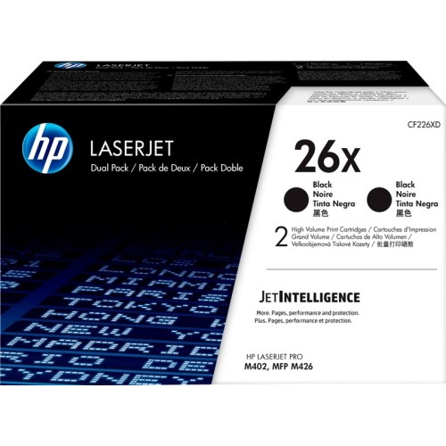 CF226XD HP26X 2-PACK TONER