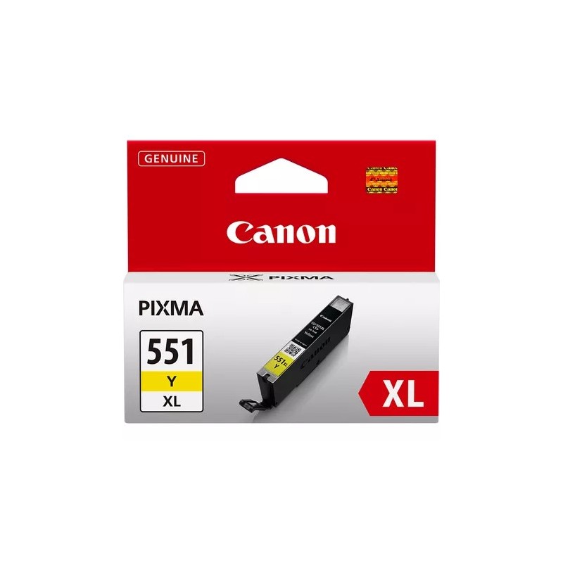 Canon CLI-551Y XL - 11 ml - Alta capacità - giallo - originale CANON Canon CLI-551Y XL - 11 ml - Alta capacità - giallo - originale CANON