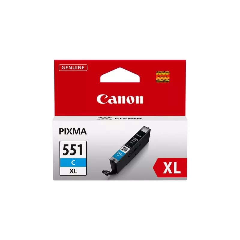 Canon CLI-551C XL - 11 ml - Alta capacità - ciano - originale CANON Canon CLI-551C XL - 11 ml - Alta capacità - ciano - originale CANON