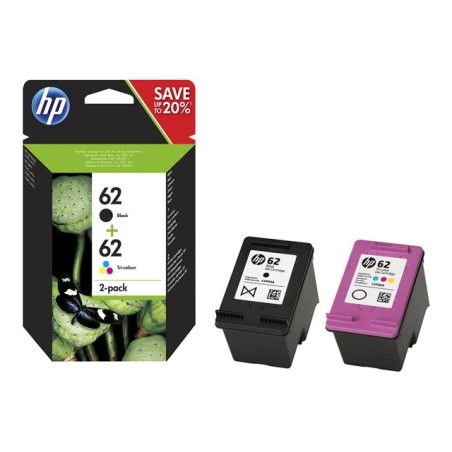 HP 62 - Confezione da 2 - colore (ciano, magenta, giallo), pigmento...