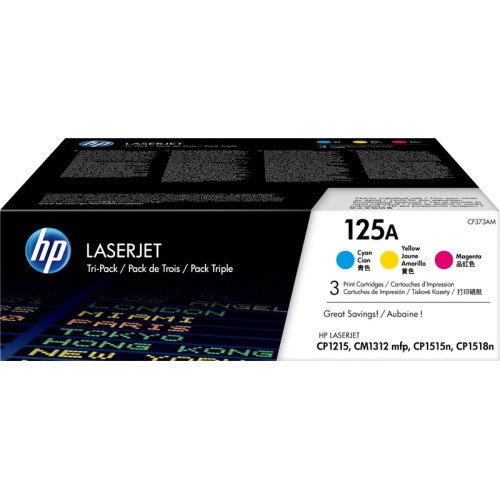 CF373AM HP 125A CYM TRI-PACK TONER
