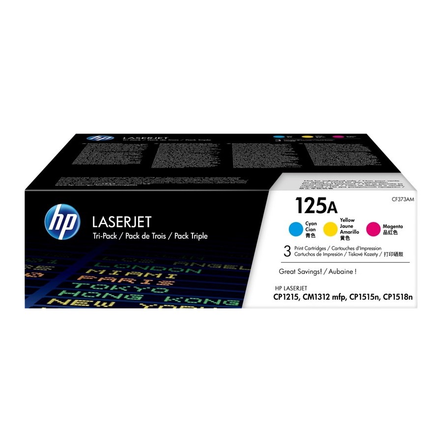 CF373AM HP 125A CYM TRI-PACK TONER