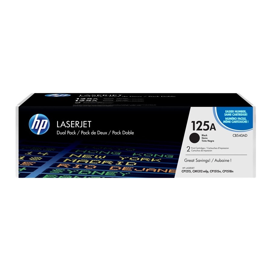 CB540AD KIT 2 TONER HP 125A