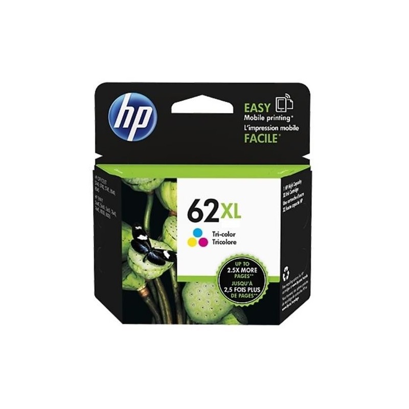 HP 62XL - 11.5 ml - Alta capacità - colore (ciano, magenta, giallo)...