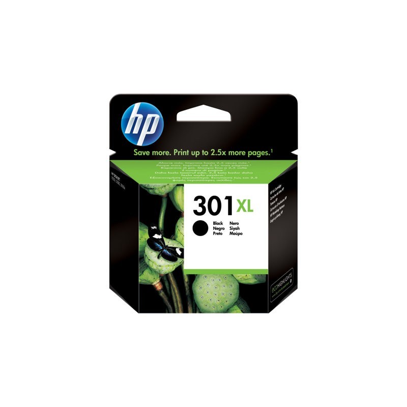 HP 301XL - 8 ml - Alta capacità - nero - originale HP HP 301XL - 8 ml - Alta capacità - nero - originale HP