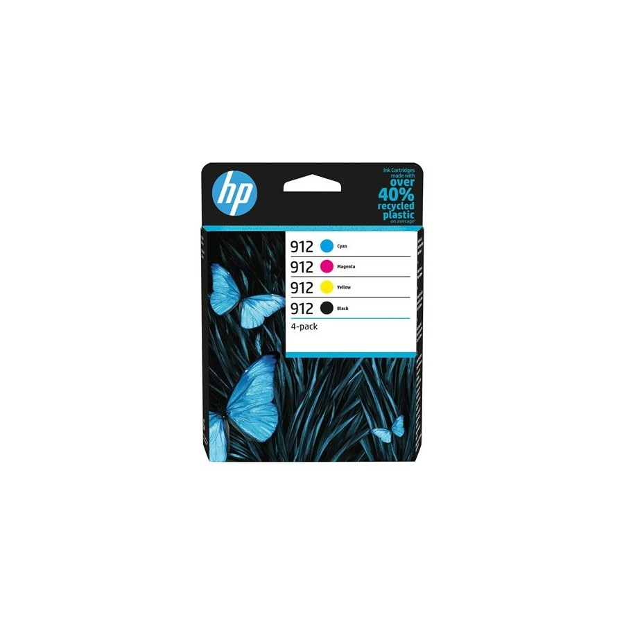 HP 912 - Confezione da 4 - nero, giallo, ciano, magenta - originale... HP 912 - Confezione da 4 - nero, giallo, ciano, magenta - originale...