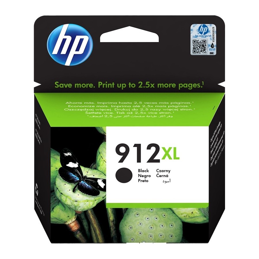 HP 912XL - 21.7 ml - Alta capacità - nero - originale HP HP 912XL - 21.7 ml - Alta capacità - nero - originale HP