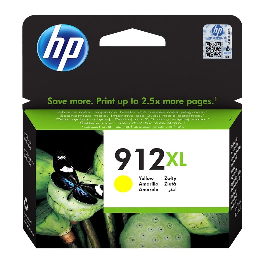 HP 912XL - 9.9 ml - Alta capacità - giallo - originale HP HP 912XL - 9.9 ml - Alta capacità - giallo - originale HP