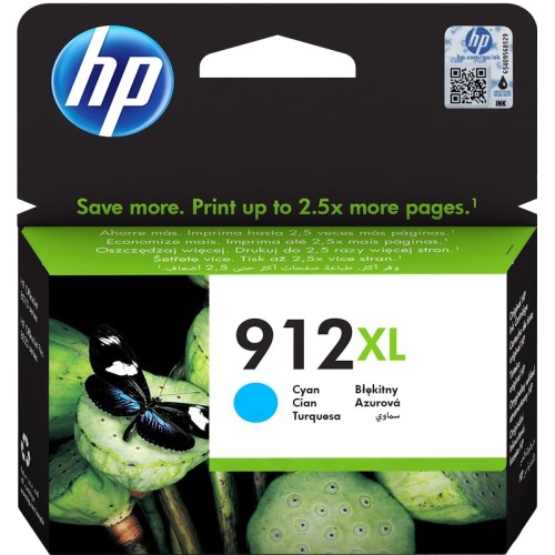 HP 912XL - 9.9 ml - Alta capacità - ciano - originale HP
