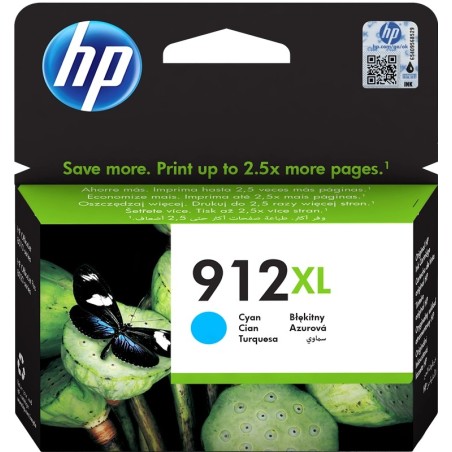 HP 912XL - 9.9 ml - Alta capacità - ciano - originale HP