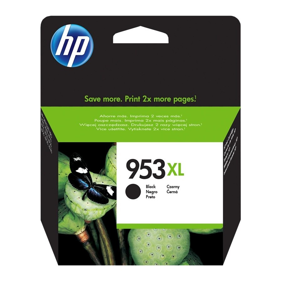 HP 953XL - 42.5 ml - Alta capacità - nero - originale HP HP 953XL - 42.5 ml - Alta capacità - nero - originale HP