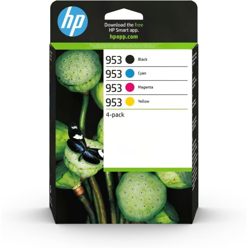 HP 953 - Confezione da 4 - nero, giallo, ciano, magenta - originale HP