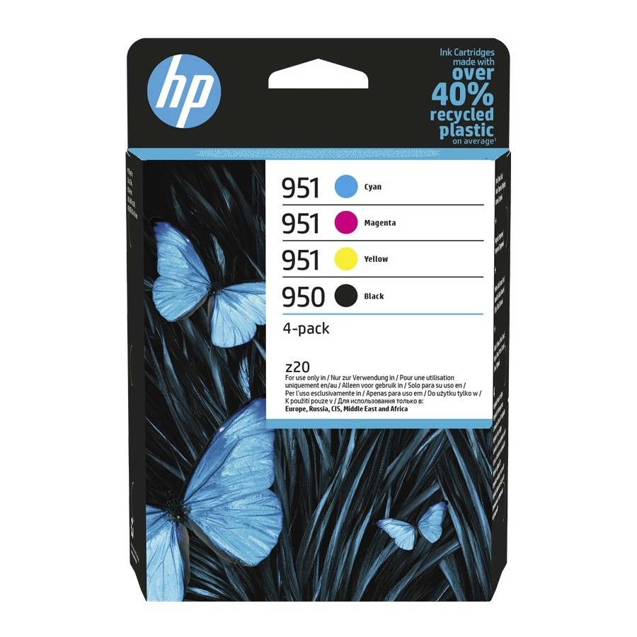 HP 950/951 - Confezione da 4 - nero, giallo, ciano, magenta - origi... HP 950/951 - Confezione da 4 - nero, giallo, ciano, magenta - origi...