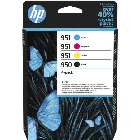 HP 950/951 - Confezione da 4 - nero, giallo, ciano, magenta - origi...