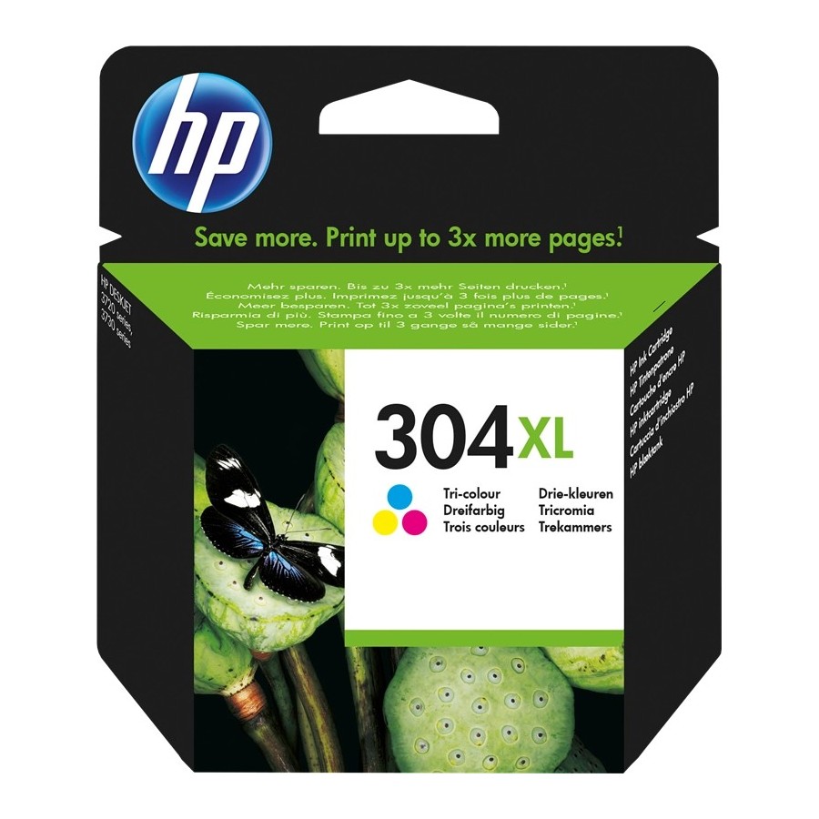 HP 304XL - Alta capacità - colore (ciano, magenta, giallo) - origin... HP 304XL - Alta capacità - colore (ciano, magenta, giallo) - origin...
