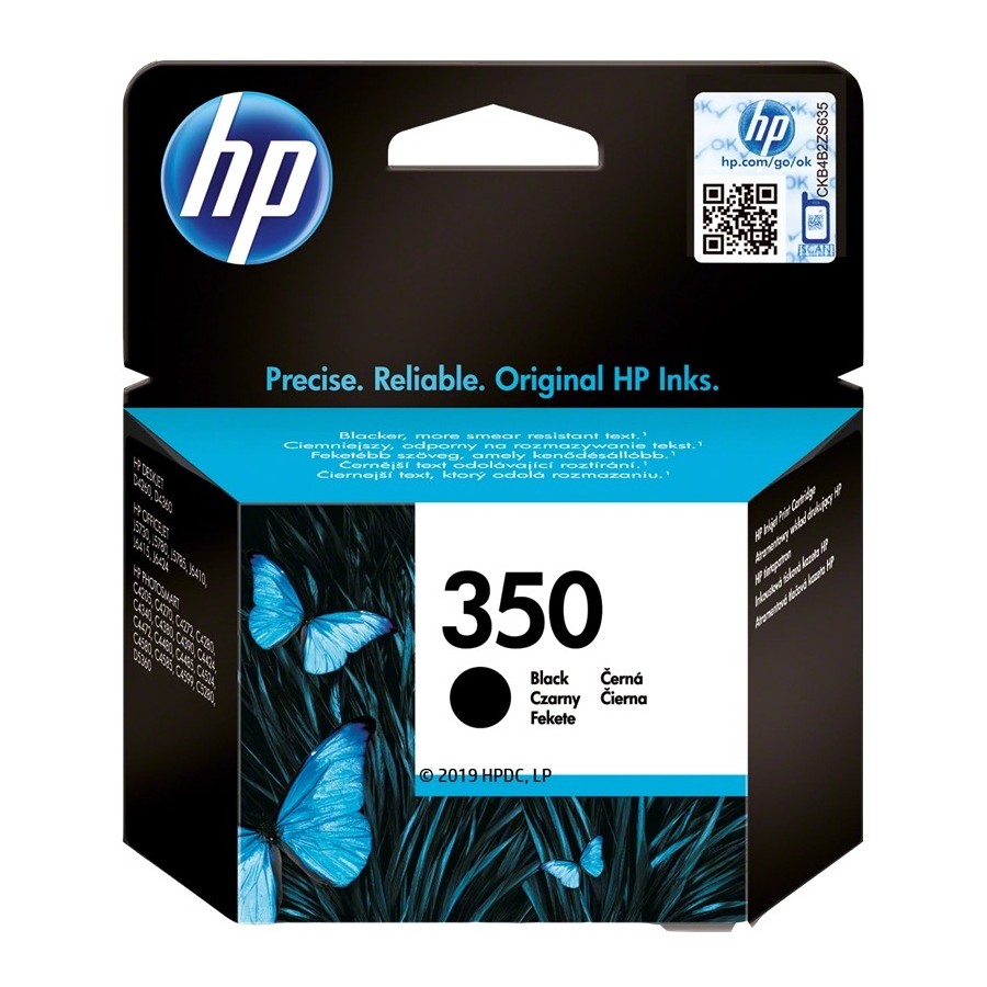 HP 350 - 4.5 ml - nero - originale HP HP 350 - 4.5 ml - nero - originale HP