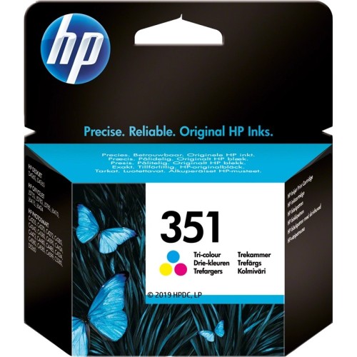 HP 351 - 3.5 ml - colore (ciano, magenta, giallo) - originale HP