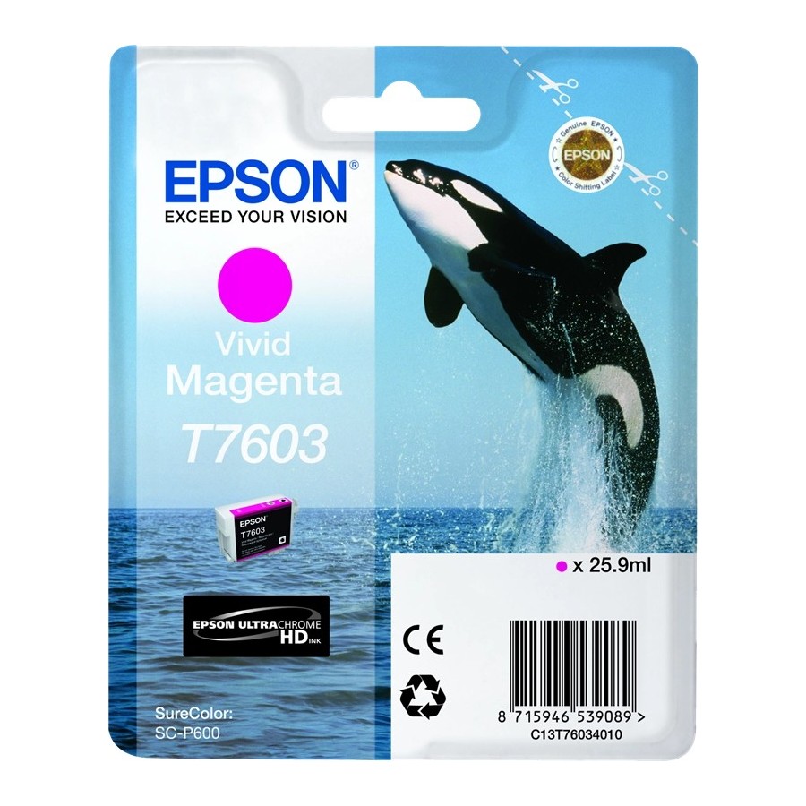 Epson T7603 - 26 ml - magenta Vivid - originale EPSON Epson T7603 - 26 ml - magenta Vivid - originale EPSON