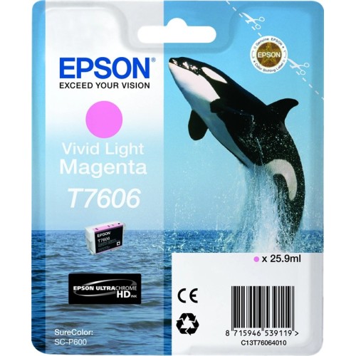Epson T7606 - 26 ml - magenta chiaro Vivid - originale EPSON
