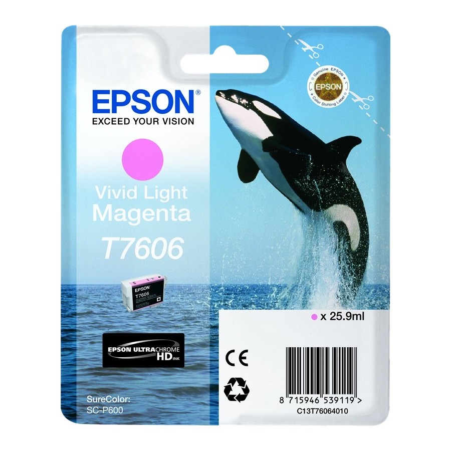 Epson T7606 - 26 ml - magenta chiaro Vivid - originale EPSON