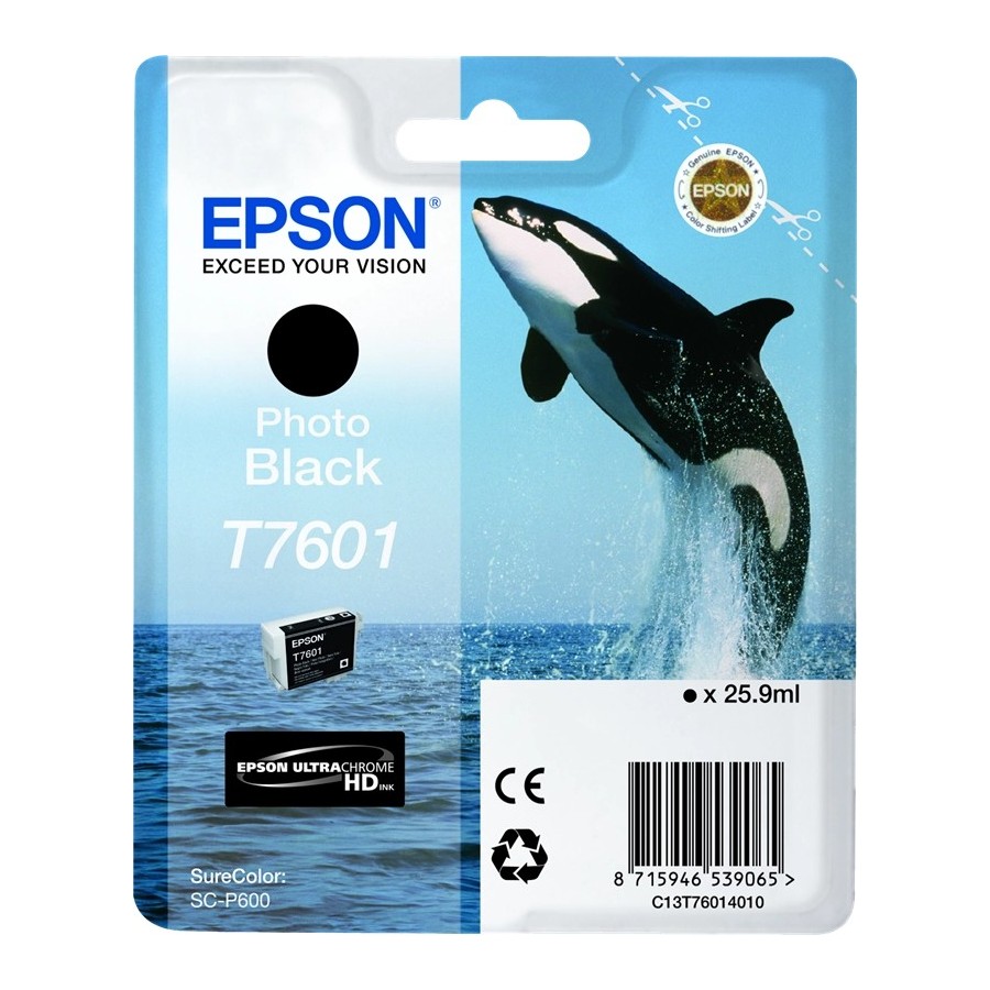 Epson T7601 - 26 ml - nero per foto - originale EPSON