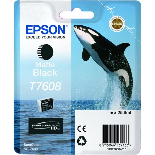 Epson T7608 - 26 ml - nero opaco - originale EPSON