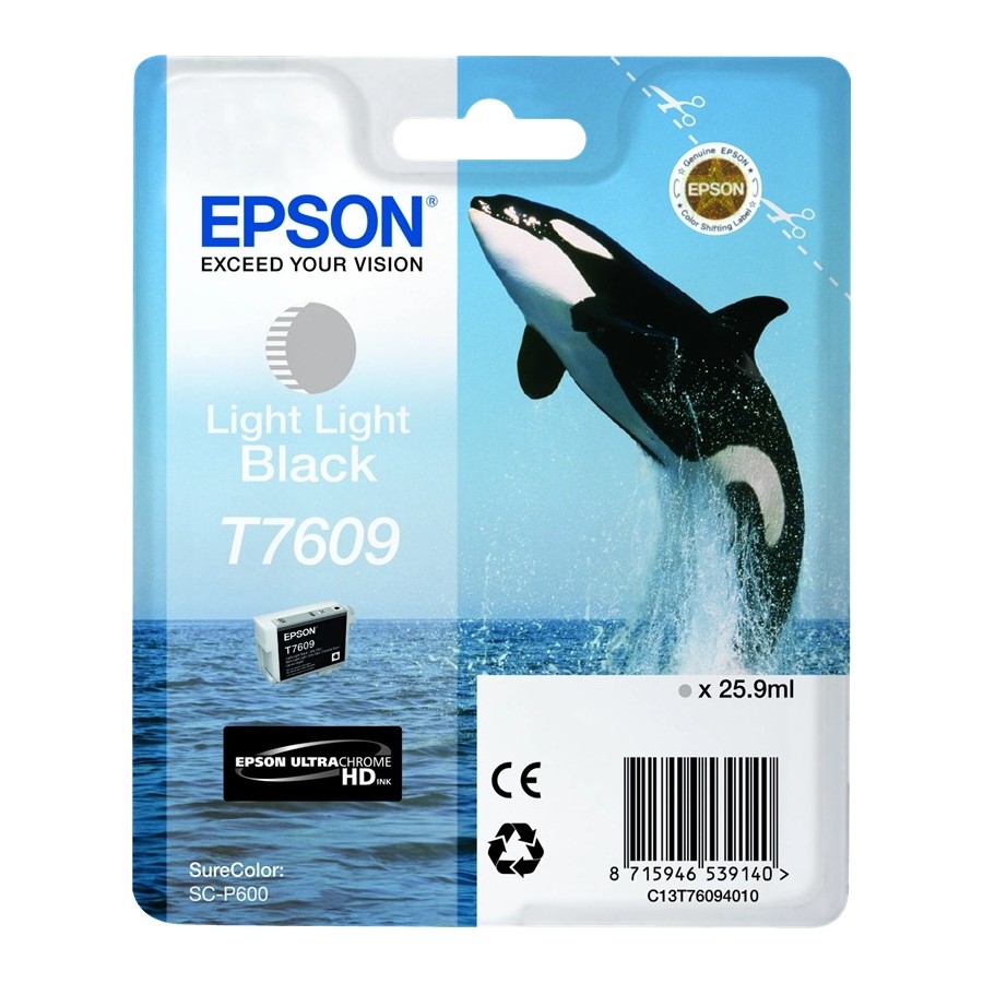 Epson T7609 - 26 ml - nero molto lucido - originale EPSON Epson T7609 - 26 ml - nero molto lucido - originale EPSON