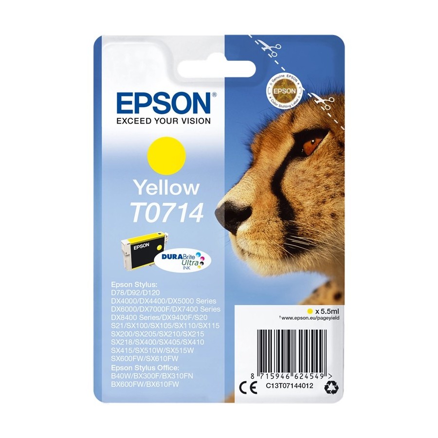 Epson T0714 - 5.5 ml - giallo - originale EPSON
