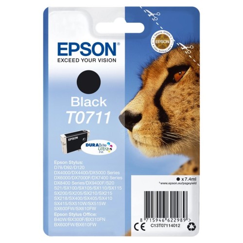 Epson T0711 - 7 ml - nero - originale EPSON