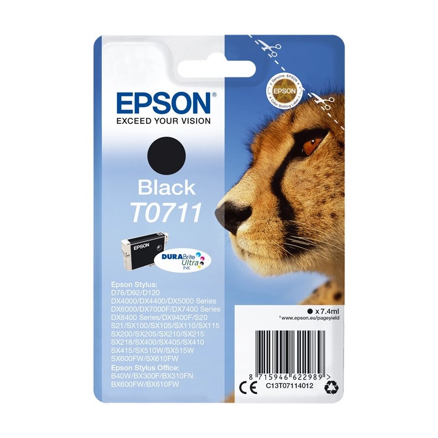 Epson T0711 - 7 ml - nero - originale EPSON