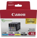 Canon PGI-2500XL BK/C/M/Y Multipack - Confezione da 4 - XL - nero, ...
