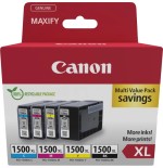 Canon PGI-1500XL C/M/Y/BK Multipack - Alta capacità - nero, giallo,...