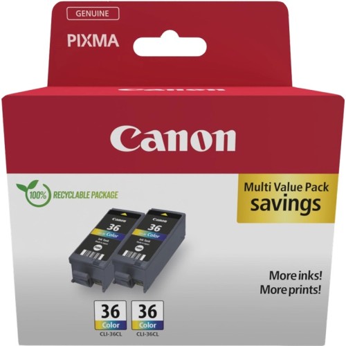 Canon CLI-36 Color Twin Pack - Confezione da 2 - 12 ml - colore (ci...