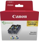 Canon CLI-36 Color Twin Pack - Confezione da 2 - 12 ml - colore (ci...