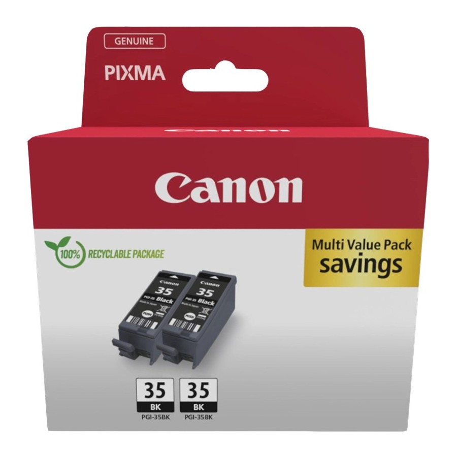 Canon PGI-35BK Twin Pack - Confezione da 2 - 9.3 ml - nero - origin... Canon PGI-35BK Twin Pack - Confezione da 2 - 9.3 ml - nero - origin...