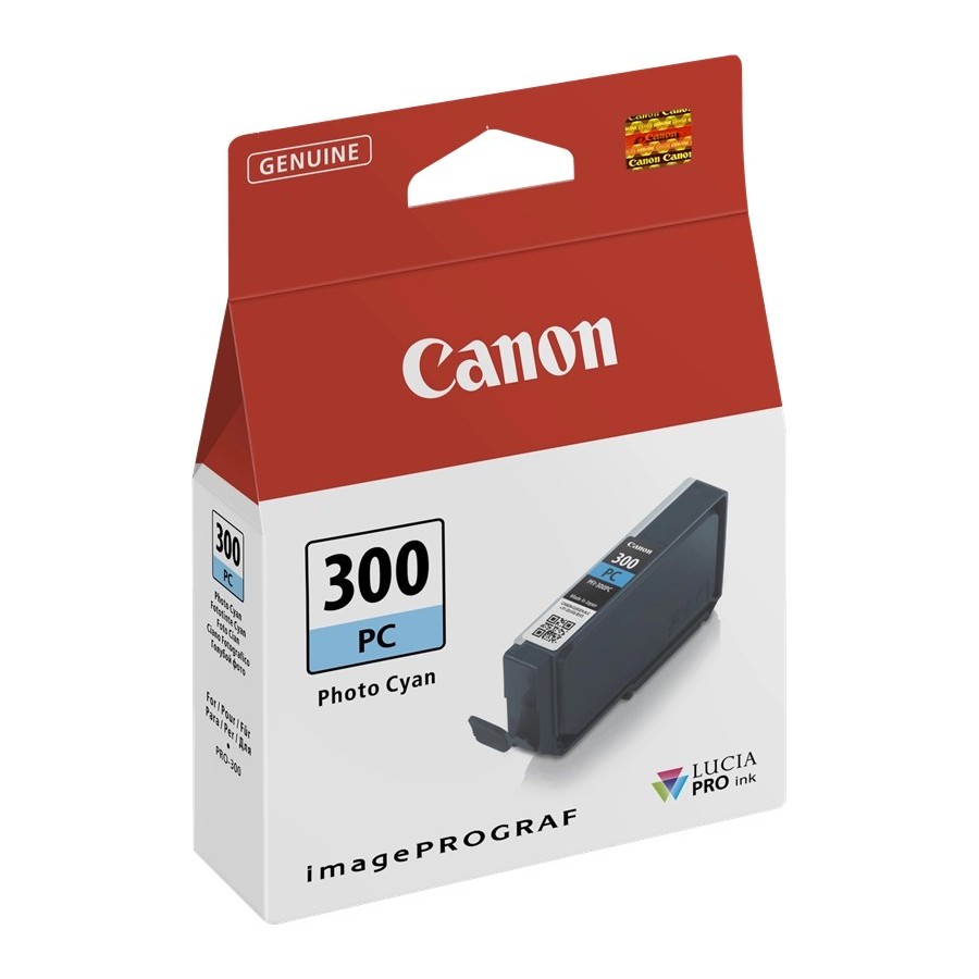 Canon PFI-300 PC - Ciano per foto - originale CANON Canon PFI-300 PC - Ciano per foto - originale CANON