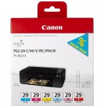 Canon PGI-29 CMY/PC/PM/R Multipack - Giallo, ciano, magenta, rosso,...
