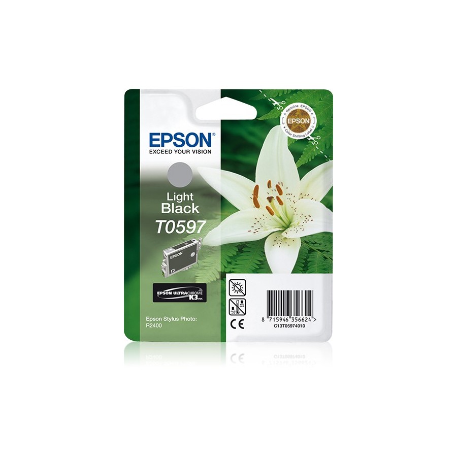 Epson T0597 - 13 ml - nero chiaro - originale EPSON Epson T0597 - 13 ml - nero chiaro - originale EPSON