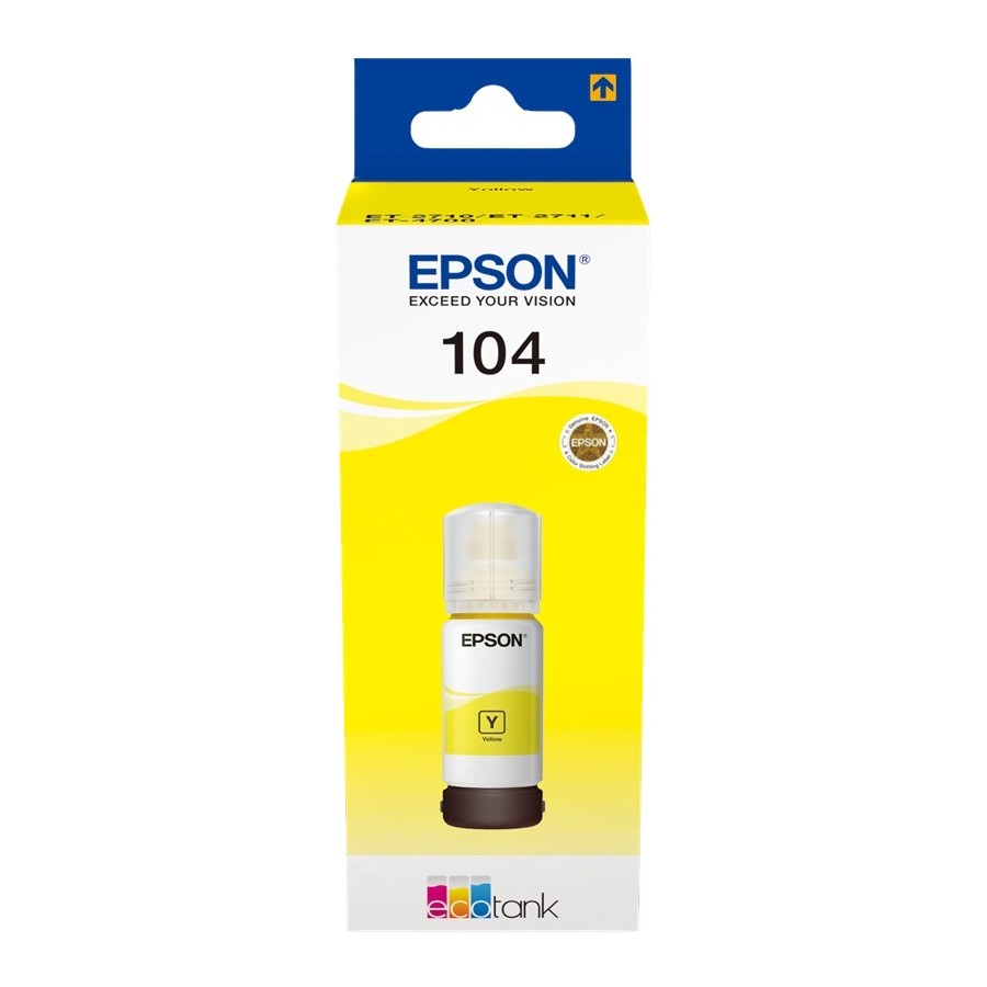 Epson EcoTank 104 - 65 ml - giallo - originale EPSON Epson EcoTank 104 - 65 ml - giallo - originale EPSON