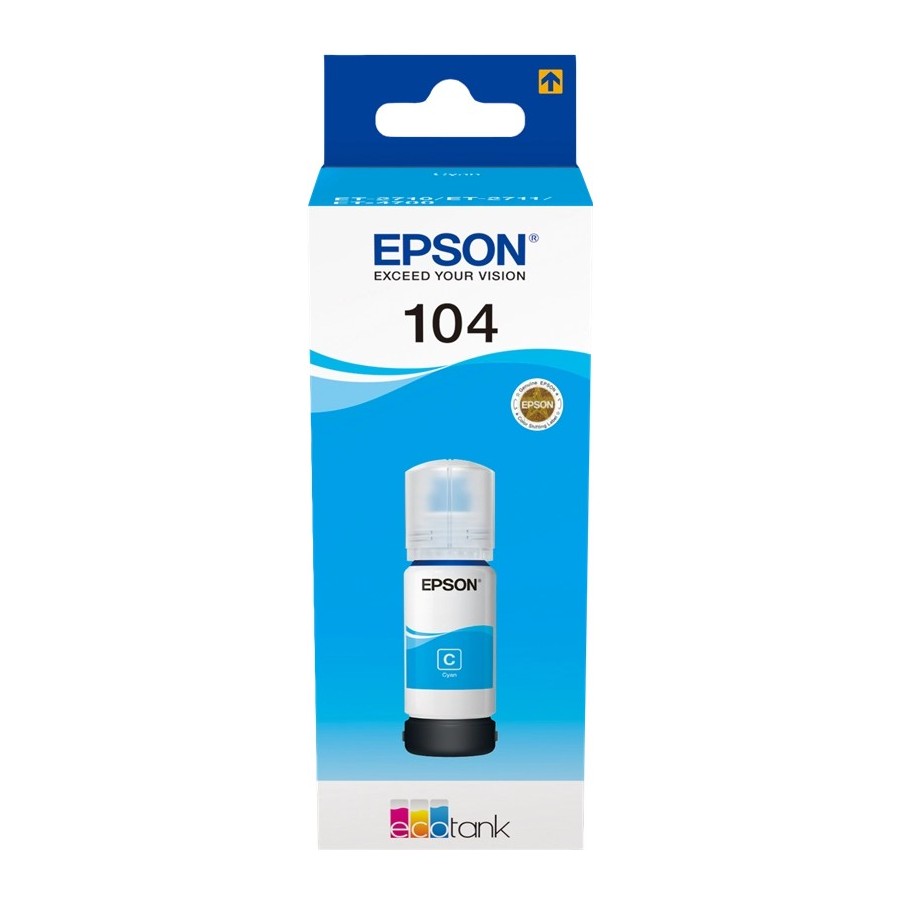 Epson EcoTank 104 - 65 ml - ciano - originale EPSON Epson EcoTank 104 - 65 ml - ciano - originale EPSON
