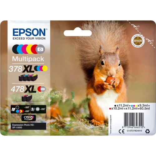 Epson 478XL Multipack - Confezione da 6 - 60.5 ml - alta capacità -...