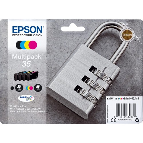 Epson 35 Multipack - Confezione da 4 - nero, giallo, ciano, magenta...