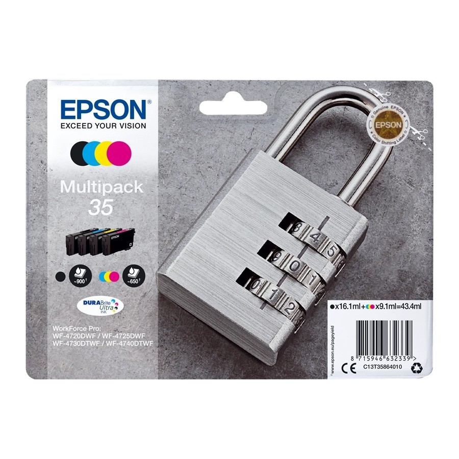 Epson 35 Multipack - Confezione da 4 - nero, giallo, ciano, magenta...