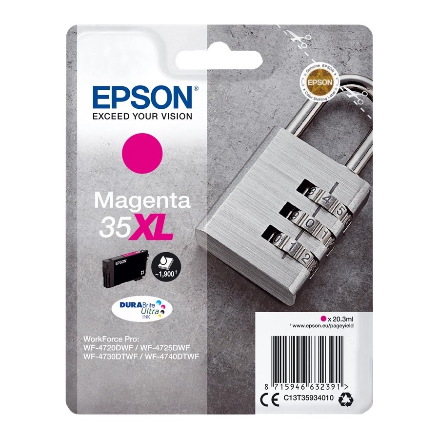 Epson 35XL - 20.3 ml - XL - magenta - originale EPSON Epson 35XL - 20.3 ml - XL - magenta - originale EPSON