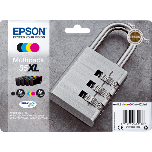 Epson 35XL Multipack - Confezione da 4 - XL - nero, giallo, ciano, ...