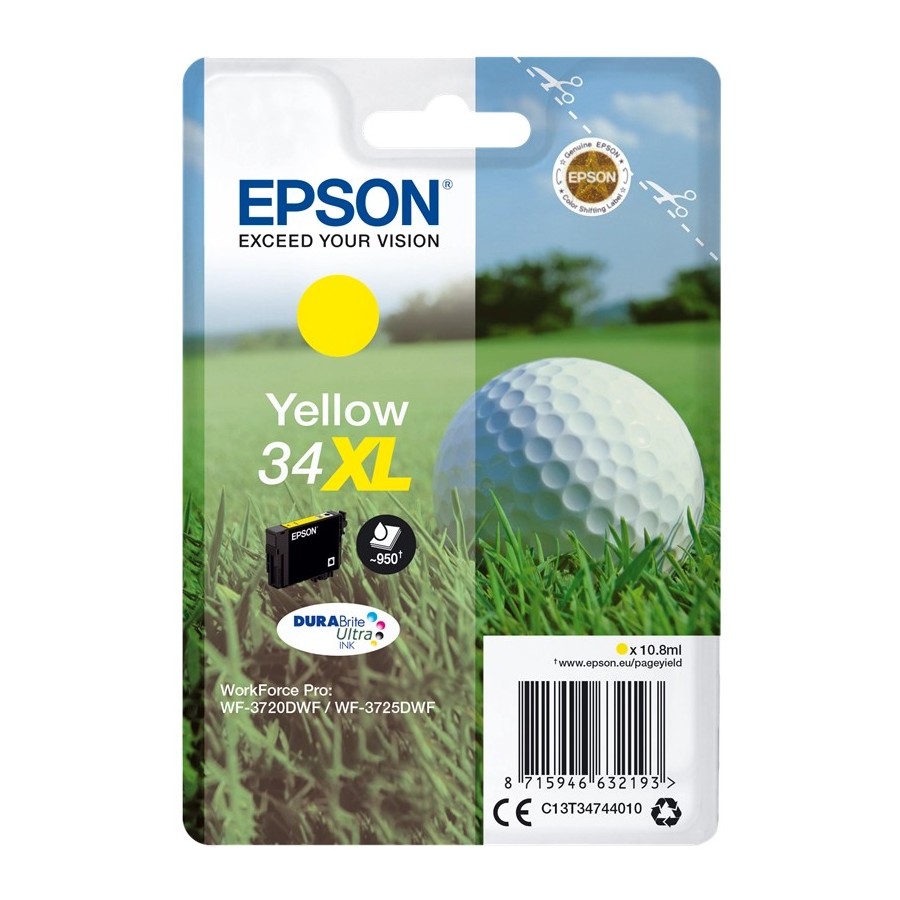 Epson 34XL - 10.8 ml - XL - giallo - originale EPSON