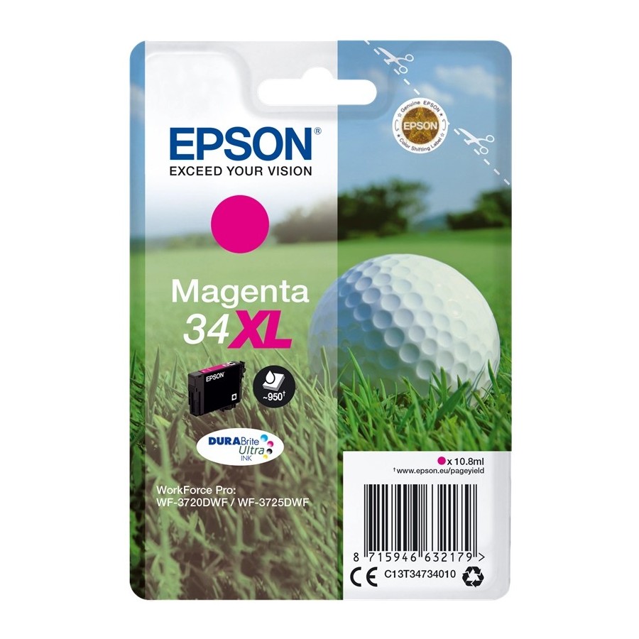 Epson 34XL - 10.8 ml - XL - magenta - originale EPSON